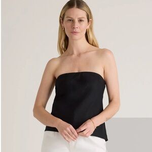 Black Quince Strapless Top